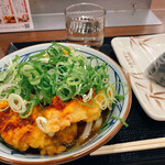 Marugame Seimen - 辛タル鶏天ぶっかけ並