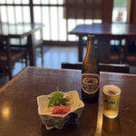 岩城屋 - ビールと地魚のお刺身