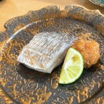 スシコーヒー - 太刀魚の塩焼き