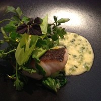 オマージュ - 黒ムツ　あおさ海苔のバターソース