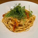 Osteria Orto - スパゲッティ アッラ ボッタルガ ディ ムッジーネ エ エルべ アロマティケ（カラスミとハーブのパスタ）