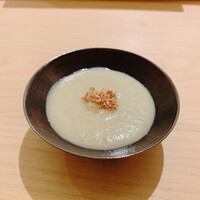 鮨 神楽 - 焼き茄子ポタージュ