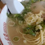 江ちゃんラーメン - 大蒜投入♪