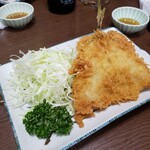 亀善 - 鰺フライ＆ハムカツ2022.09.09