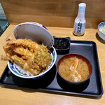 さかな屋食堂ウロコジュウ - えび天丼 1500円