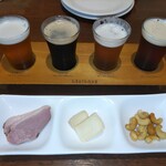 GUBIGABU - 城崎ビール飲み比べセット＋燻製3種