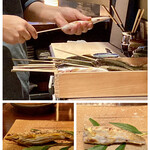 たでの葉 - 天然鮎は2種類
      岐阜県高原川産と熊本県川辺川産の食べ比べ。