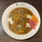 Koko Ichi Banya - SABAとごぼうのスパイスカレー ¥960 ＋ 4辛 ¥88