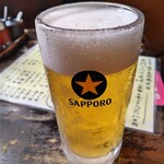 Tsukesoba Kuromon - 生ビール400円