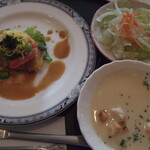 ビストロ やまもと - 魚料理、サラダ、スープ