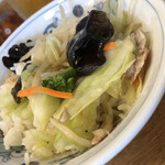 テンホウ - 半ライスに野菜炒めでミニ丼～☆