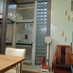cafe茨木湯 - 体重計とあんま器が、懐かしい♪この扉を開けると・・