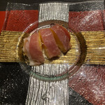 月の花 梟 - 生ハムと桃