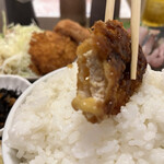 わ楽 - ①チキンカツ　オンザライス  