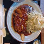 マゴとん駒 - トンテキ定食200g　¥1900