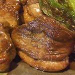 登茂吉 - 鴨焼きアップ（この大きさ、この厚み！）