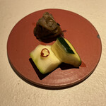 カツレツMATUMURA - 前菜2 ズッキーニのピクルスと茄子のお新香