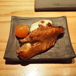 とり茶太郎 - 燻製盛り合わせ（比内地鶏 手羽中 + きんかん + チーズ）