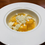 馳走西健一 - 【写真⑰】マンゴー 白ワインジュレ ミントシャーベット