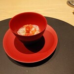 オルト - 追加の素麺は奈良の葛素麺と鱧のエキスのソースとトマト 202209