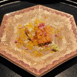 薪鳥新神戸 - 高坂鶏 刺身（白レバー・胸肉・ささみ）