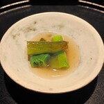 薪鳥新神戸 - 万願寺とうがらし 揚げ浸し