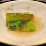 薪鳥新神戸 - 万願寺とうがらし 揚げ浸し