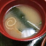 金澤屋牛肉店 - 牛鍋の味噌汁(R4.9.7撮影)