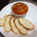 イタリア食堂　ちぇるきお - 牛ハチノスのトマト煮 グラタン仕立て（￥400）