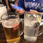 Nogehorumombirudeaisakabataimu - 生ビールandレモンサワー