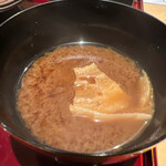 銀座 しのはら - 麩の味噌汁