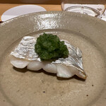 銀座 しのはら - 旬な韓国太刀魚の塩焼き