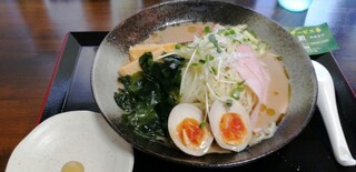 Niboshi Ramen Kaneshou - 冷やし中華　990円＋煮卵(無料クーポン)