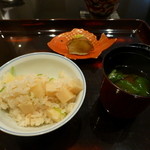 日本料理 晴山 - 2013年3月筍は、京都の物で、小さな角切りにしてあるので食感もいいです♪