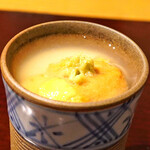 KAZU - 鯖寿司 と 冷製の茶碗蒸し 北海道産の雲丹、銀杏、山葵