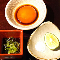 谷や 和 - 黄身醤油、塩と酢橘、葱醤油