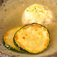 谷や 和 - 鯛の真丈　ズッキーニのお碗