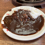 Tomato and onion - お代わり可のご飯と黒カレー