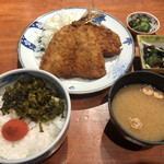 184213708 - アジフライとイベリコ豚のコロッケ定食