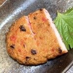 亀善 - 中秋かまぼこ屋さんのさつまあげ500円（食べかけ）