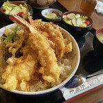 そば処 長岡屋 - 天丼大盛り