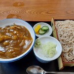 Asanoya - もり蕎麦・カレー丼セット税込1100円