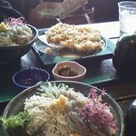 湘海亭 - 2色丼とシラスのかき揚げ定食￥１８００