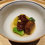 温石 - 【写真⑫】タコ 折戸茄子 オクラ 揚げ真薯