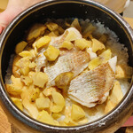 温石 - 【写真⑯】鯛と栗とオオモミタケのご飯