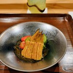 勢麟 - 仔うなぎうざく、能登の岩もずく、自家菜園のきゅうり、掛川のフルーツトマト