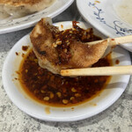 大阪王 - こうやって食べるのがオススメ♪