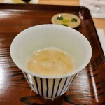 勢麟 - 甘鯛と大和芋のすり流し、青柚子、出汁は使っていないそう