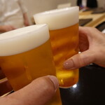 あま木 - ビールでかんぱ～い♪