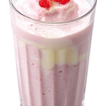 Condensed milk strawberry banana smoothie